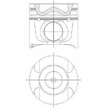 Поршень NURAL 87-427400-10