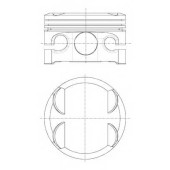 Поршень NURAL 87-429500-10