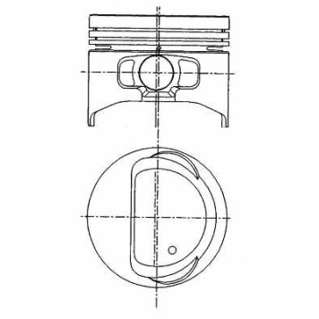 Поршень NURAL 87-436800-00