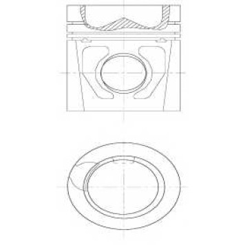 Поршень NURAL 87-743400-30
