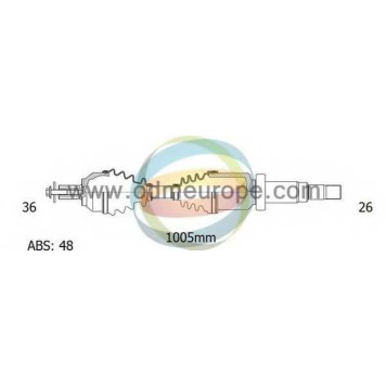Приводной вал ODM-MULTIPARTS 18-152141