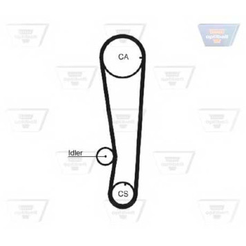Ремень ГРМ OPTIBELT HR 40446 x 3/4 / ZRK 1017-1
