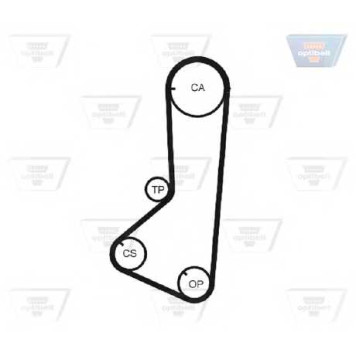 Ремень ГРМ OPTIBELT HR 76122 x 24 mm / ZRK 1175-1