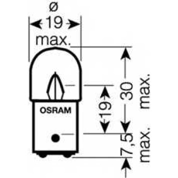 Лампа накаливания R5W 24В 5Вт OSRAM 5626-1