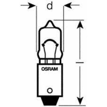 Лампа накаливания 12В 20Вт OSRAM 64115-1