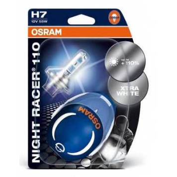 Лампа накаливания H7 12В 55Вт +110% OSRAM NIGHT RACER 110 64210NR1-02B-2