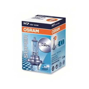 Лампа накаливания H7 12В 55Вт +30% OSRAM SUPER 64210SUP-2