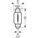 Лампа накаливания C5W 12В 5Вт OSRAM 6418