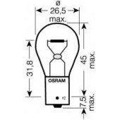 Лампа накаливания PY21W 12В 21Вт OSRAM DIADEM Chrome 7507DC-02B