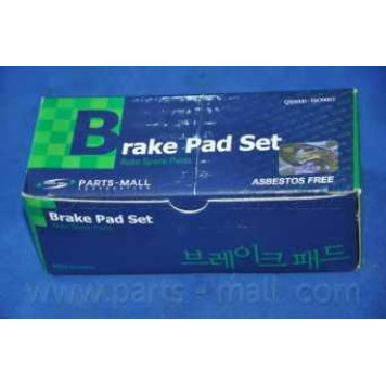 Колодки тормозные дисковые передний для HYUNDAI COUPE(RD), LANTRA(J-1,J-2) / SSANGYONG KORANDO(KJ), MUSSO(FJ) <b>PARTS-MALL PKA-002</b>