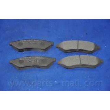 Колодки тормозные дисковые задний для DAEWOO MAGNUS <b>PARTS-MALL PKC-017</b>-1