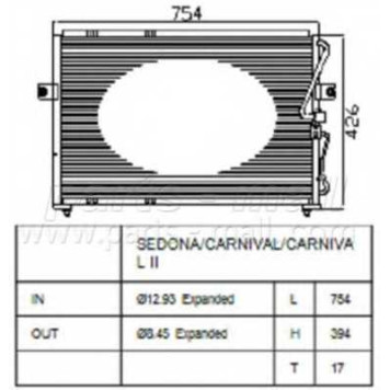 Конденсатор кондиционера PARTS-MALL PXNCB-013