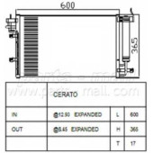 Конденсатор кондиционера PARTS-MALL PXNCB-048