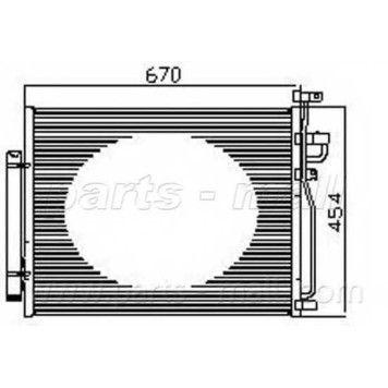 Конденсатор кондиционера PARTS-MALL PXNCC-038