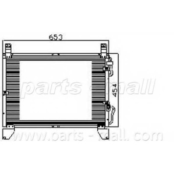 Конденсатор кондиционера PARTS-MALL PXNCD-012