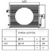 Конденсатор кондиционера PARTS-MALL PXNCD-014