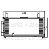 Конденсатор кондиционера PARTS-MALL PXNCM-004