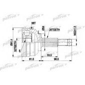 Шарнирный комплект приводного вала PATRON 87-9529 / PCV9529
