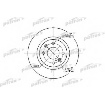 Тормозной диск PATRON PBD1017