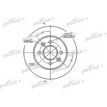 Тормозной диск PATRON PBD1030