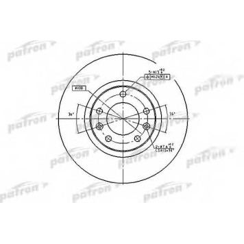 Тормозной диск PATRON PBD1225