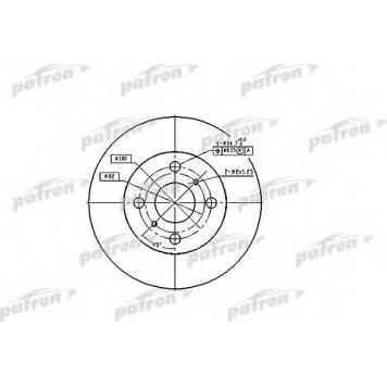 Тормозной диск PATRON PBD1423