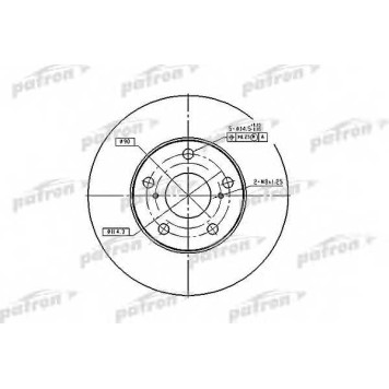 Тормозной диск PATRON PBD1431