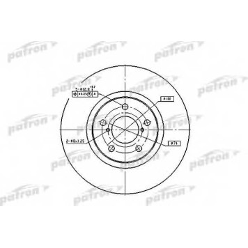 Тормозной диск PATRON PBD1437