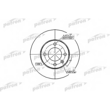 Тормозной диск PATRON PBD1518