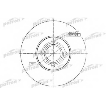 Тормозной диск PATRON PBD1526