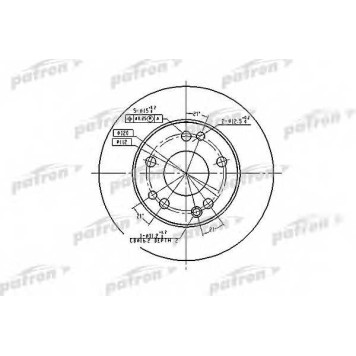 Тормозной диск PATRON PBD1584