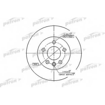 Тормозной диск PATRON PBD1596