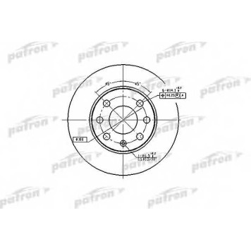 Тормозной диск PATRON PBD1607
