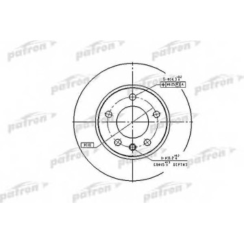 Тормозной диск PATRON PBD1612