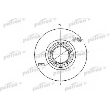 Тормозной диск PATRON PBD1622
