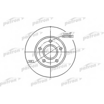 Тормозной диск PATRON PBD1647