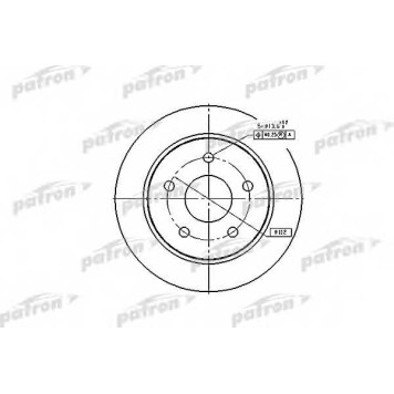 Тормозной диск PATRON PBD1651