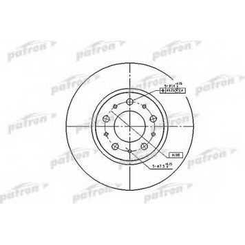 Тормозной диск PATRON PBD1697
