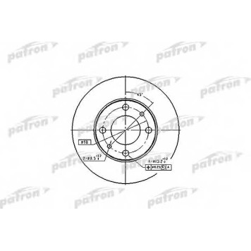 Тормозной диск PATRON PBD1721