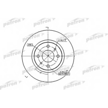 Тормозной диск PATRON PBD1747