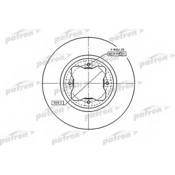 Тормозной диск PATRON PBD2024