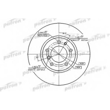 Тормозной диск PATRON PBD2555