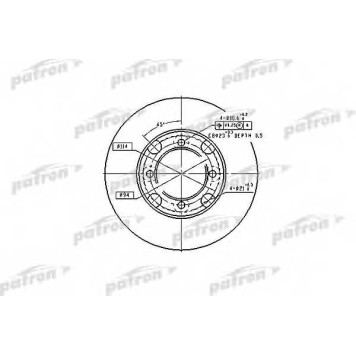 Тормозной диск PATRON PBD2572