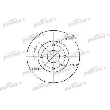 Тормозной диск PATRON PBD2576