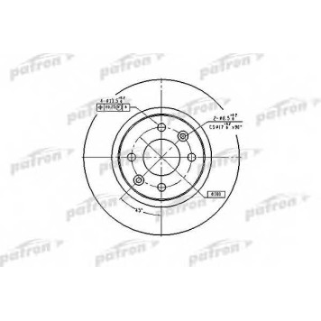 Тормозной диск PATRON PBD2586