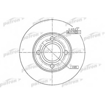 Тормозной диск PATRON PBD2599