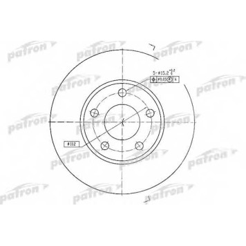 Тормозной диск PATRON PBD2626