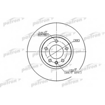 Тормозной диск PATRON PBD2645