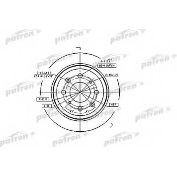 Тормозной диск PATRON PBD2646