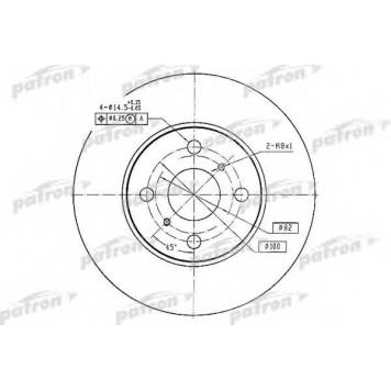 Тормозной диск PATRON PBD2658